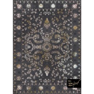 فرش کد 9819 وینتیج طرح افشان 1200 شانه برجسته