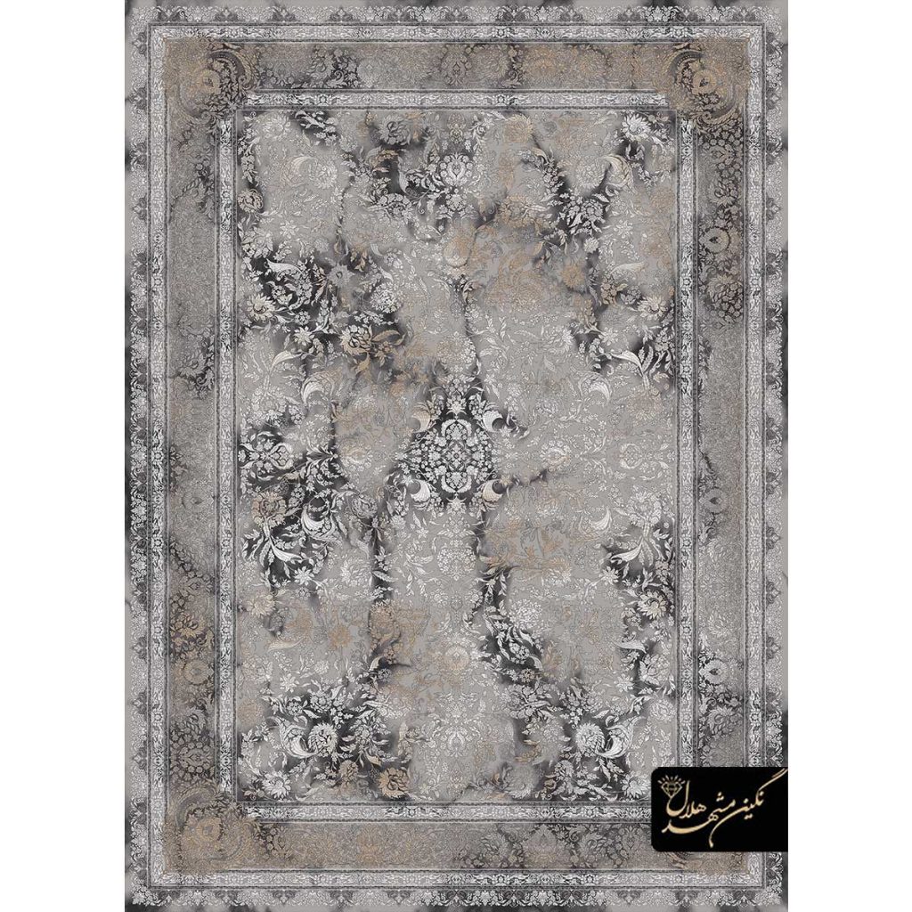 فرش کد 9862 وینتیج افشان نسکافه ای