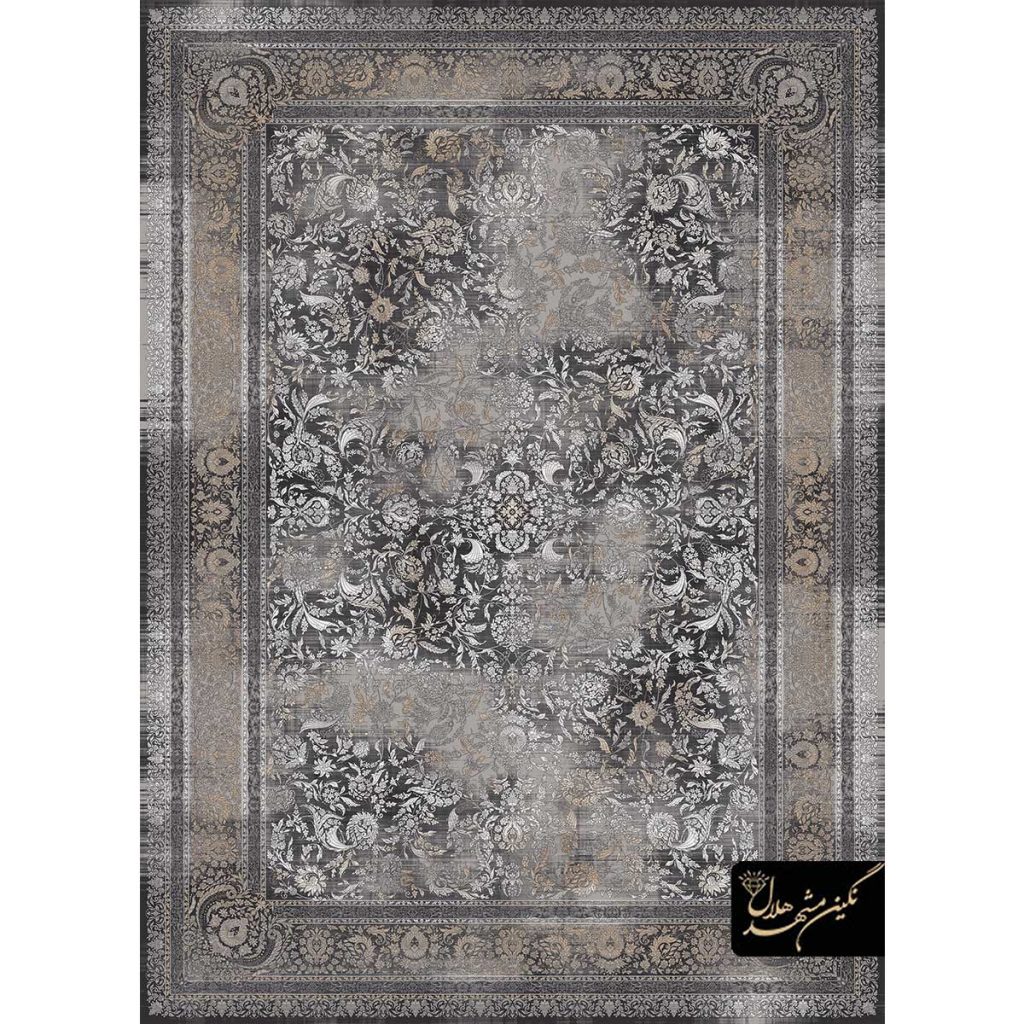 فرش کد 9866 وینتیج 1200 شانه افشان نسکافه ای