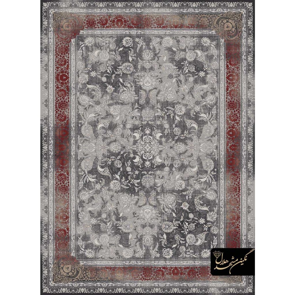 فرش کد 9869 وینتیج افشان حاشیه لاکی 1200 شانه شبان