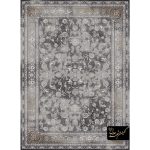 فرش کد 9870 وینتیج طوسی نسکافه ای