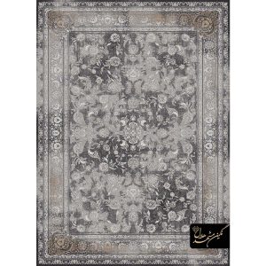 فرش کد 9870 وینتیج طوسی نسکافه ای