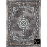 فرش نئوکلاسیک کد 9874 زمینه طوسی نسکافه ای نگین مشهد هلال