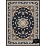 فرش کد 11002 طرح اصفهان زمینه سرمه ای