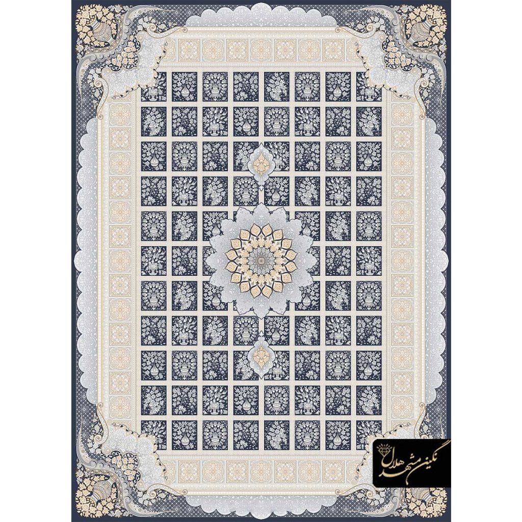 فرش کد 11003 زمینه دلفینی 700 شانه پلی پروپیلن