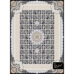 فرش کد 11003 طرح مانلی طلاکوب زمینه مشکی