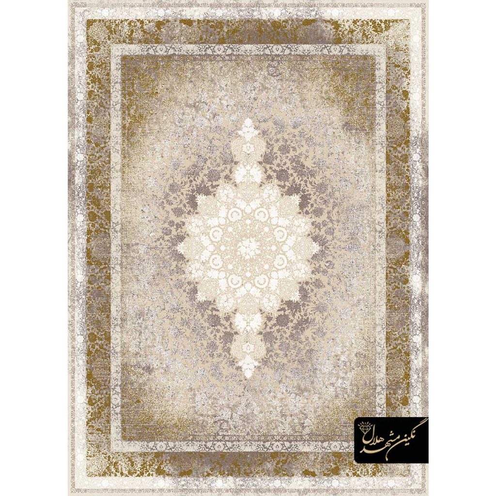 فرش کد 43014 کلکسیون مینیمال 1200 شانه شبان (نگین مشهد هلال)