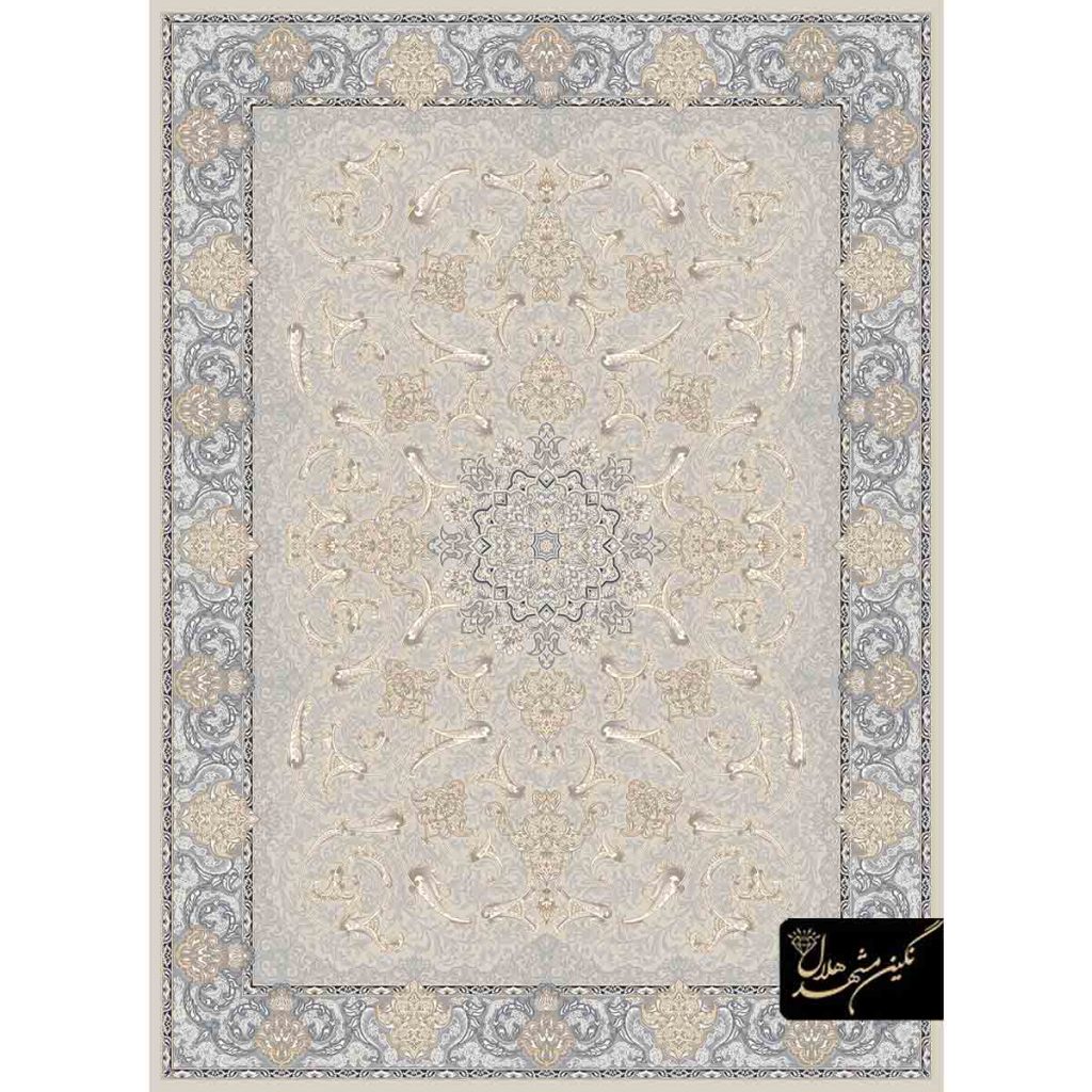 فرش کد 11004 زمینه کرم چرک طرح افشان سوگلی