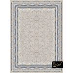 فرش کد 11007 طرح افشان لوتوس زمینه کرم