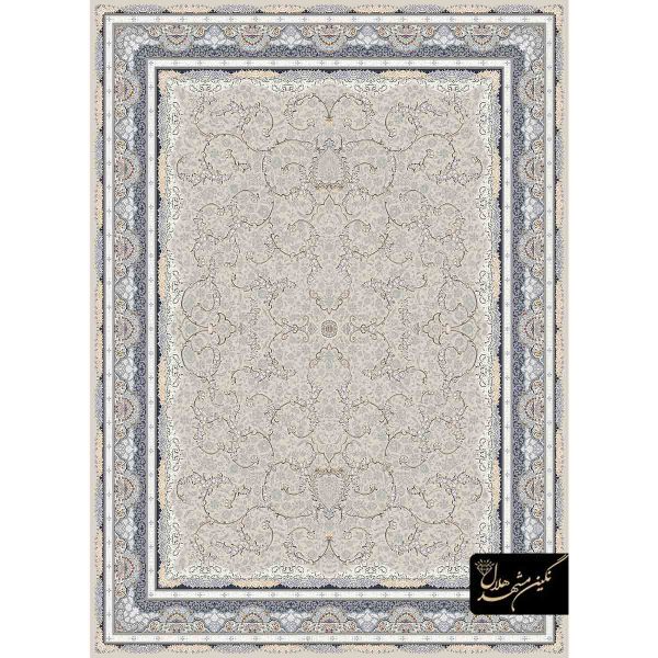 فرش کد 11007 طرح افشان لوتوس زمینه کرم